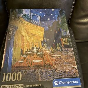 Clementoni 1000-Piece Jigsaw Puzzle Museum Collection Puzzle - Starry Night Cafe